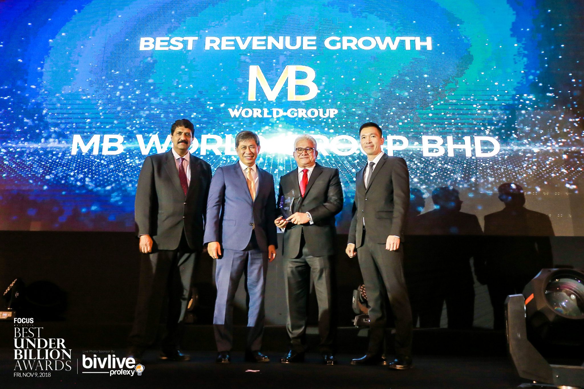 MB World Group Wins Best Revenue Growth Award In BUBA 2018 – MB WORLD